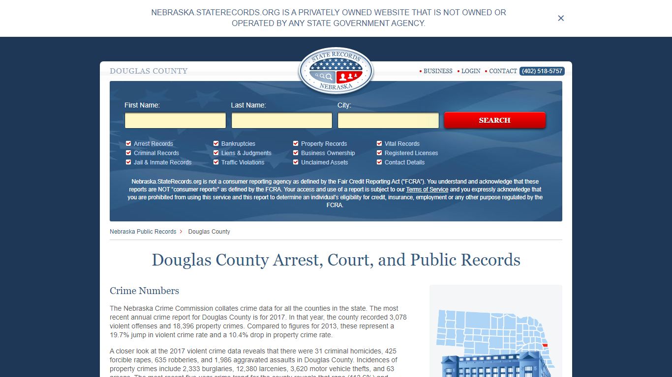 Douglas County Arrest, Court, and Public Records